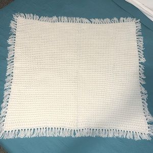 Handmade knit baby blanket